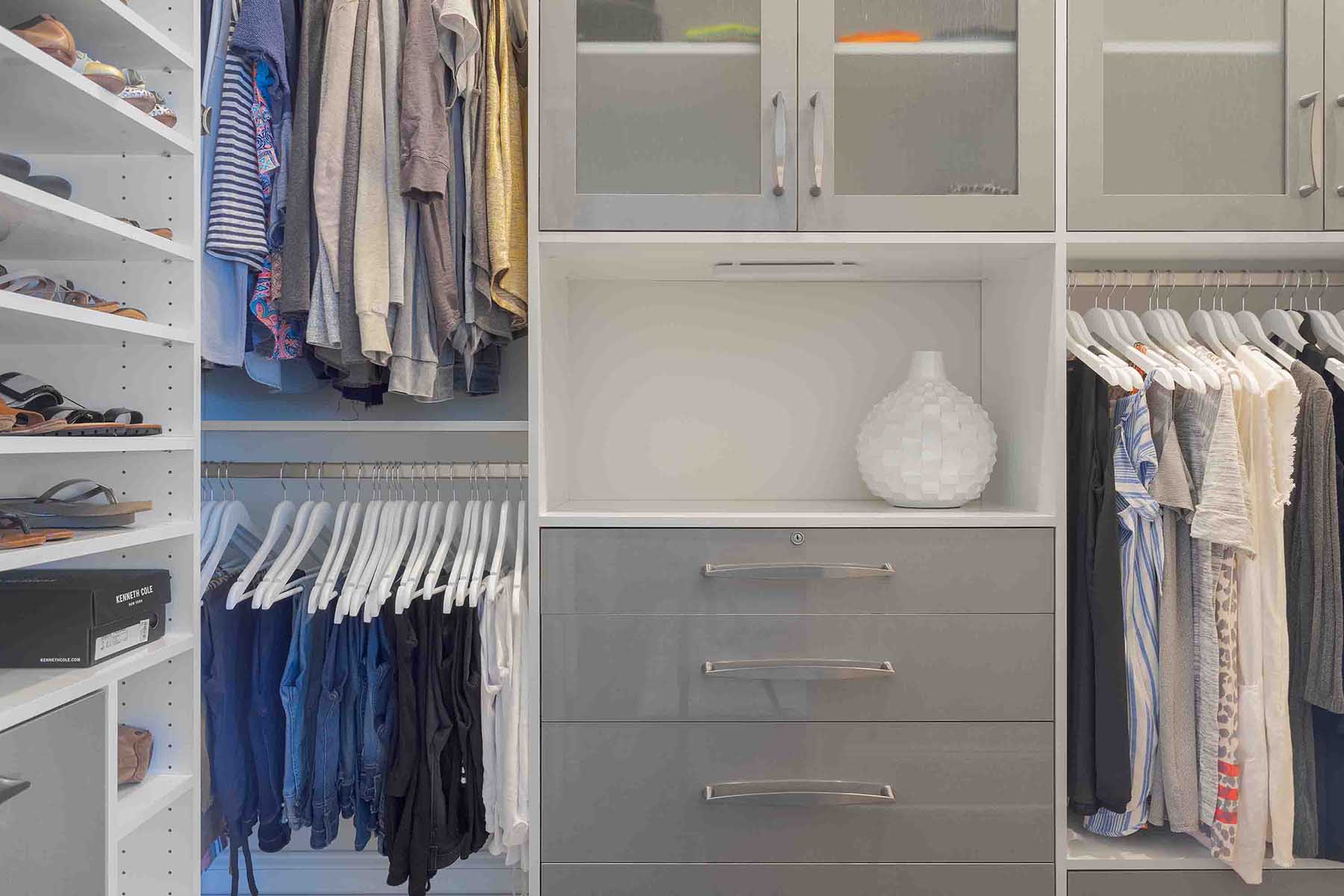 Organized closet and home organization system