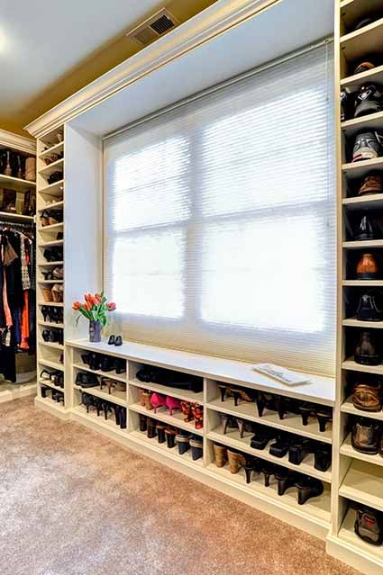 27 Closet Shoe Storage Ideas (Racks & Shelving Designs)  Closet shoe  storage, Closet designs, Walk in closet design