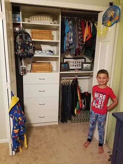 Kids' Closet Organization Ideas