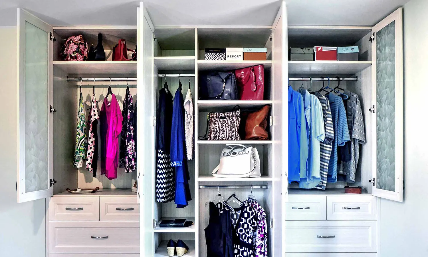 Custom Wardrobe Closet Design Storage, Wardrobe Closet With Shelves And Drawers