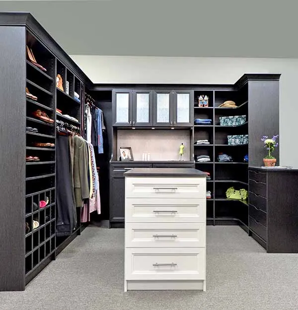 Giant Walk-In Closet - Showplace Cabinetry