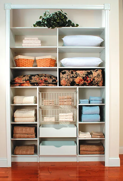 Linen Closet Organization