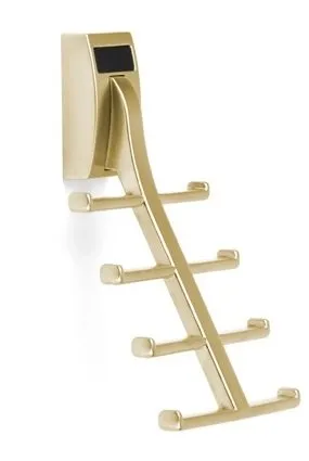 Wall Mount Synergy Tie Rack with black finish