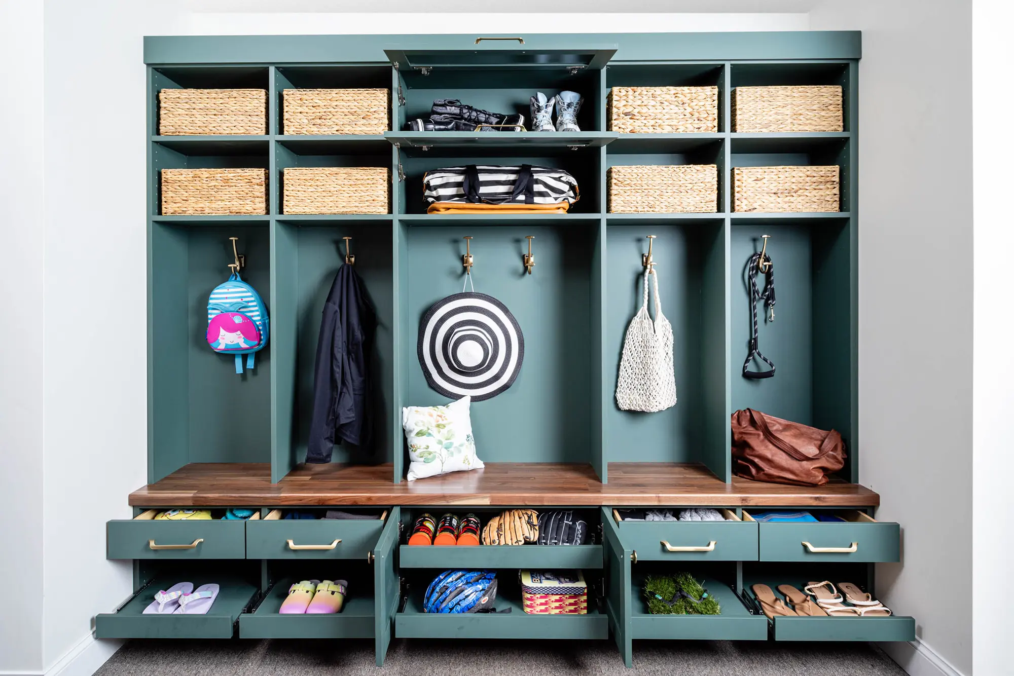 Mudroom Cabinet Design and Storage Ideas The Closet Works